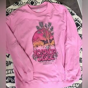 Hollister hot pink oversized crewneck sweatshirt